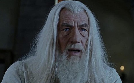Ian McKellen como Gandalf em cena de  O Senhor dos Anéis: O Retorno do Rei