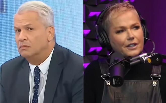 Montagem com Sikêra Jr. e Xuxa Meneghel