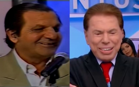 Antônio Gianotti, à esquerda, e Silvio Santos, à direita