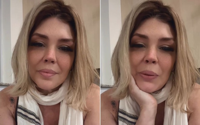 Montagem com fotos de Simony