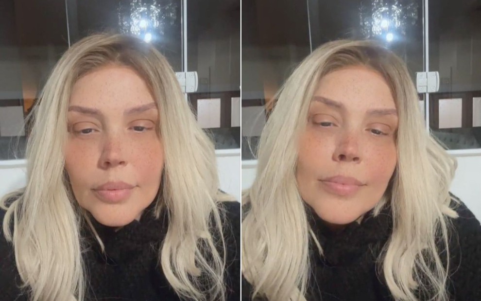 Simony em live nas suas redes sociais