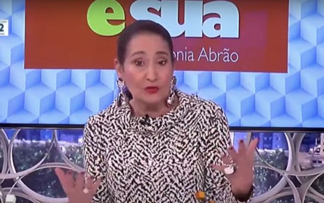 A jornalista Sonia Abrão no A Tarde É Sua