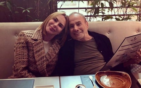 Stênio Garcia e a mulher, Marilene Saade, em foto do instagram