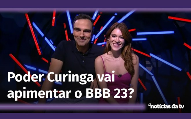 Tadeu Schmidt e Ana Clara Lima no confessionário do BBB 23