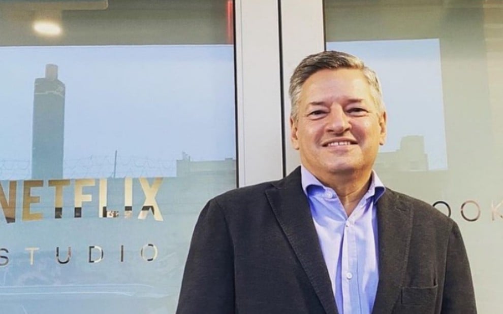 Ted Sarandos na sede da Netflix