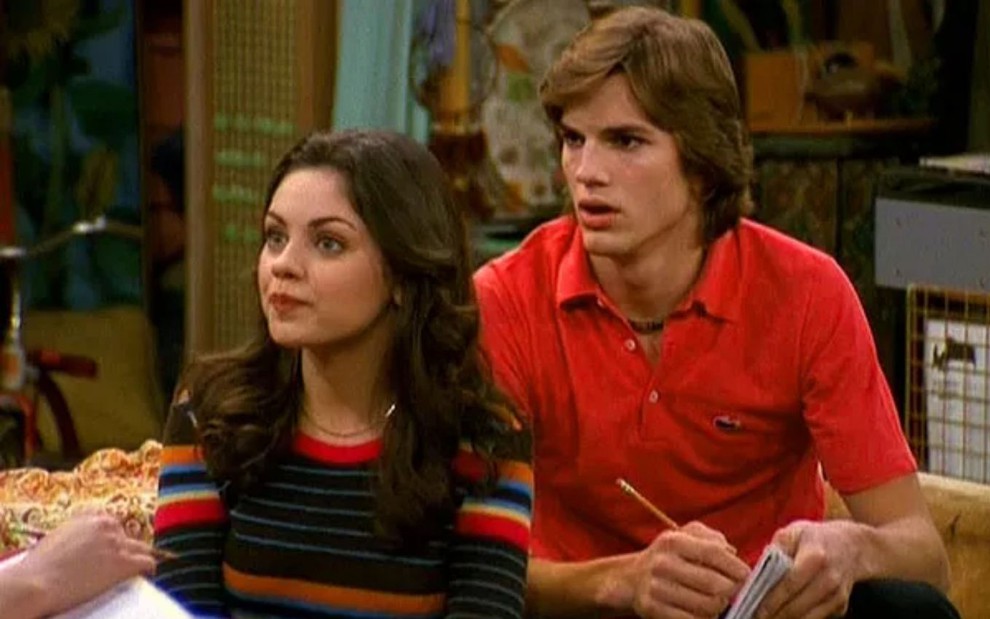 Mila Kunis e Ashton Kutcher em That 70's Show