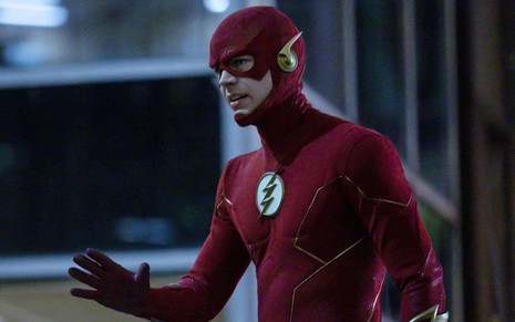 Grant Gustin em cena da nona e última temporada de The Flash