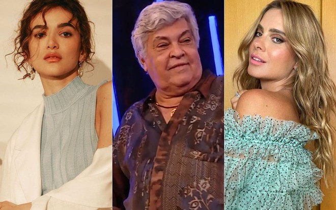 Montagem com Manu Gavassi, Sidney Magal e Carolina Dieckmann