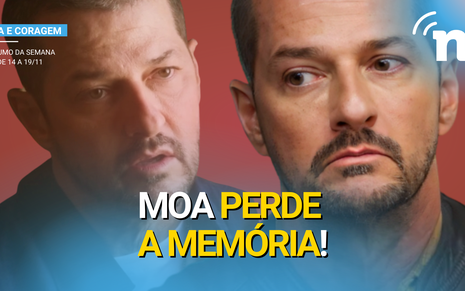 Após acidente, Moa perde memória e troca Pat por Andrea