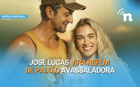 José Lucas esquecerá de Juma e cairá de cabeça no romance com Érica, uma nove personagem da novela Pantanal
