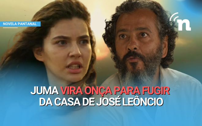 Juma fica fora de si e vira onça após José Leôncio prendê-la em quarto