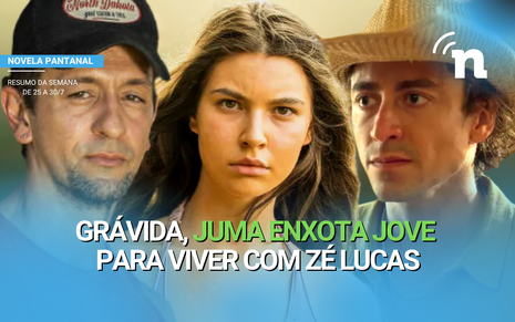 Juma vai viver na tapera com José Lucas e anunciará fim de casamento com Jove na novela das nove da Globo