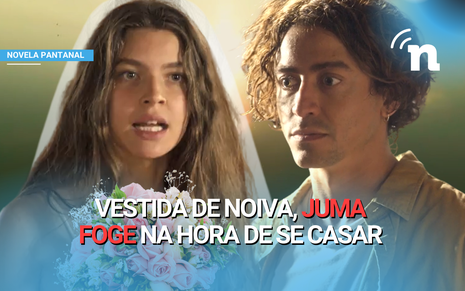 Juma vai entrar em pânico ao colocar o vestido de noiva e fugirá da cerimônia na novela das nove da Globo