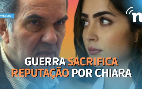 Guerra (Humberto Martins) ajuda Moretti (Rodrigo Lombardi) para poupar Chiara (Jade Picon)