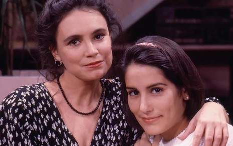 Regina Duarte e Gloria Pires como Raquel e Maria de Fátima em Vale Tudo