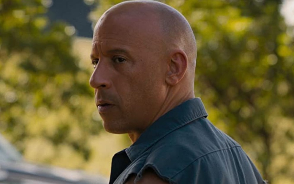 Vin Diesel em cena do filme Velozes & Furiosos 9