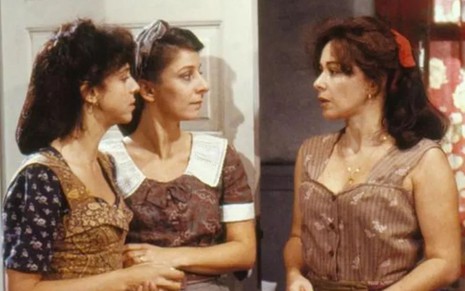 Stela Freitas, Cláudia Borioni e Nívea Maria em cena da novela Vida Nova