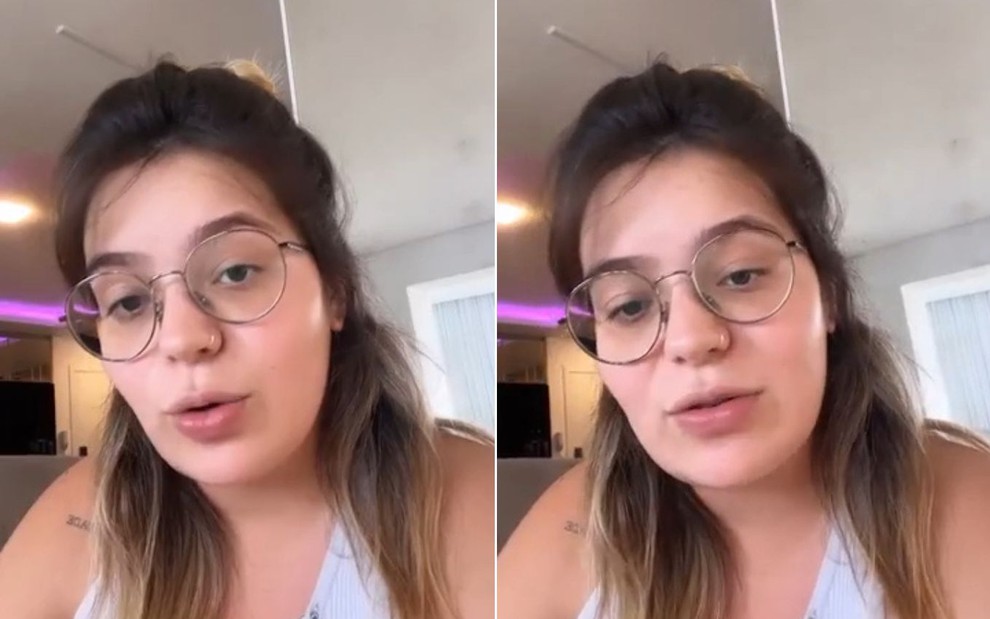 Montagem com duas fotos de Viih Tube