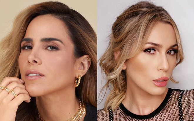 Na montagem: Wanessa Camargo (à esquerda) e Lívia Andrade (à direita)