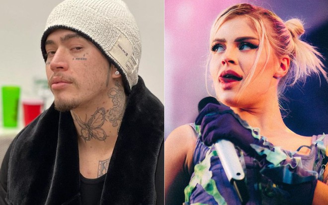 Whindersson Nunes e Luísa Sonza em fotos publicadas nas redes sociais