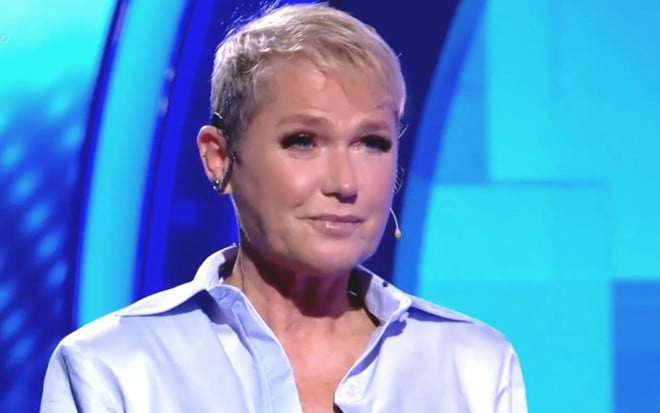 Xuxa Meneghel em participação no Caldeirão com Mion, da Globo