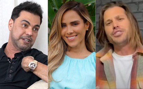 Montagem com Zezé Di Camargo, Wanessa Camargo e Dado Dolabella