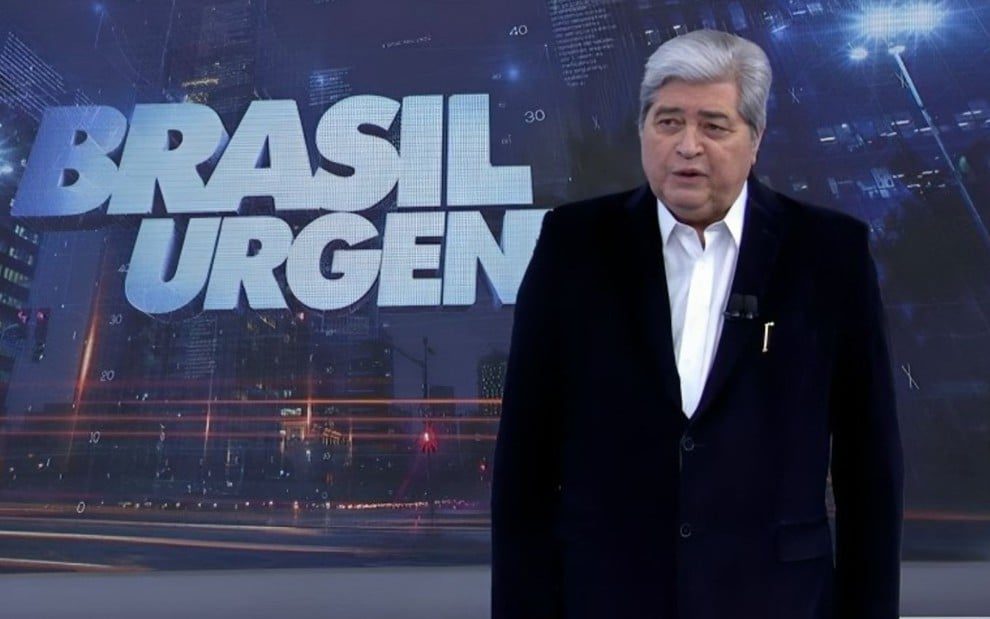 Foto de José Luiz Datena no Brasil Urgente