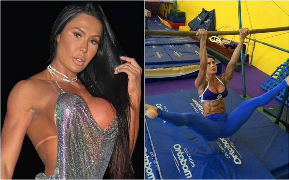 Montagem de fotos de Gracyanne Barbosa