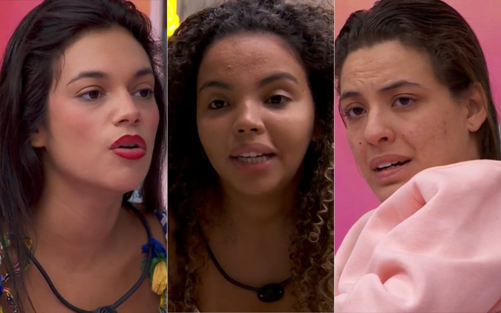 Montagem Alane, Pitel e Beatriz no BBB 24