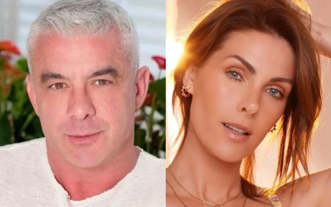 Alexandre Correa (à esquerda) e Ana Hickmann (à direita)