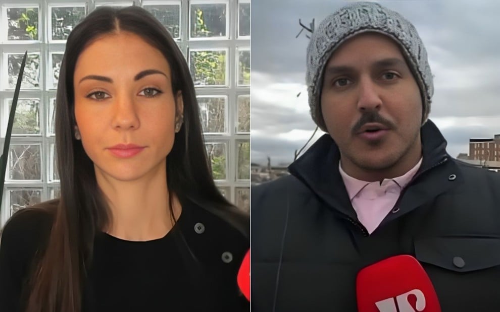 Montagem de Amanda Klein e Eliseu Caetano na Jovem Pan