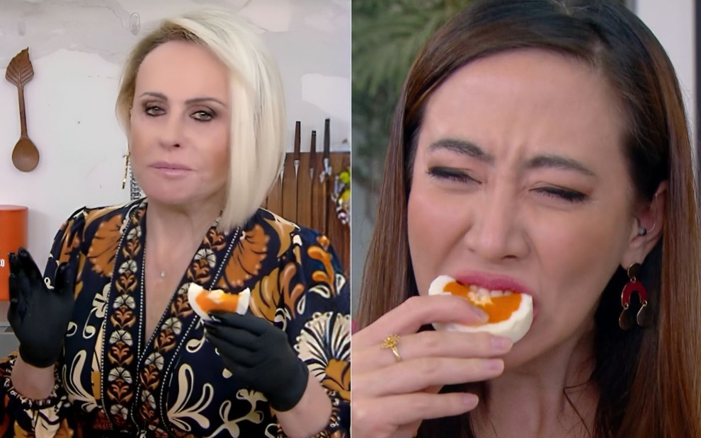 Ana Maria Braga e Juliane Massaoka no Mais Você