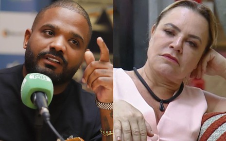 Na montagem estão: Arlindinho Neto (à esquerda) e Flor Fernandez (à direita)
