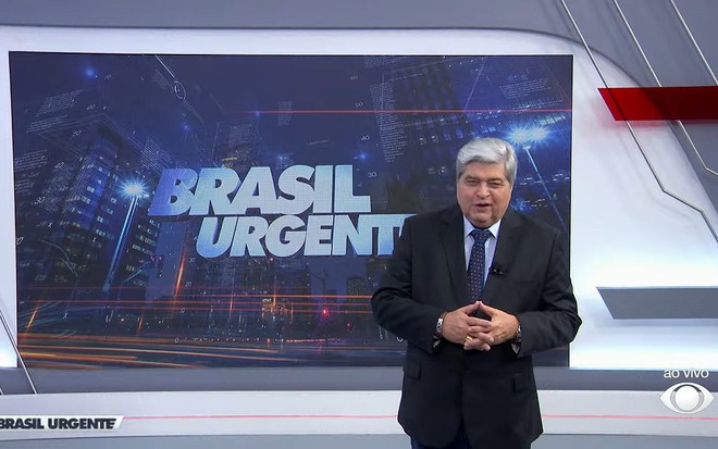 José Luiz Datena no comando do Brasil Urgente