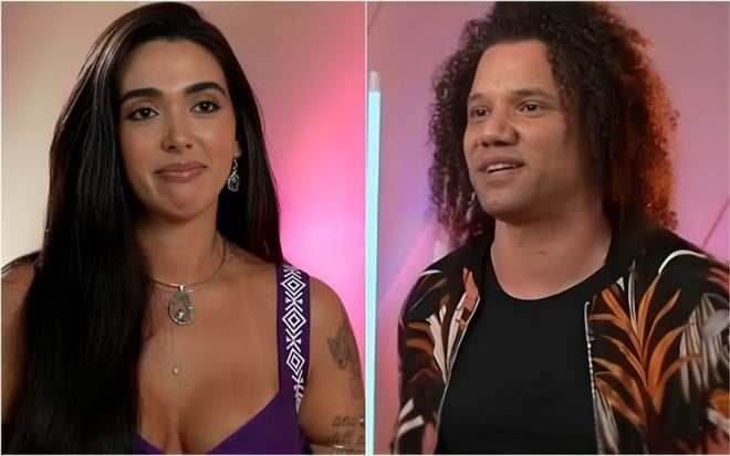 Giovanna Lima e Maycon Cosmer em imagens de divuulgação do BBB 24