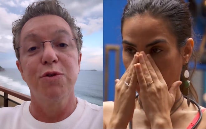 Na montagem: Boninho (à esquerda) e Wanessa Camargo (à direita)