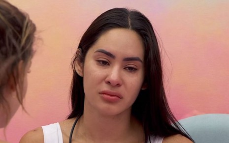 Isabelle Nogueira chora no BBB 24