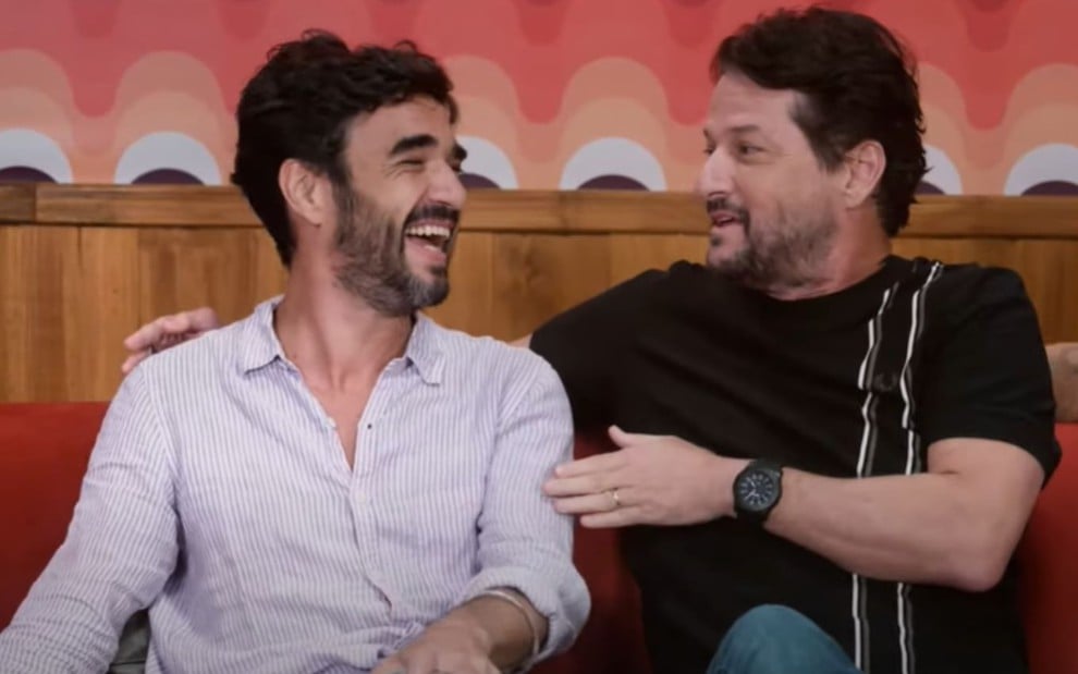 Caio Blat e Marcelo Serrado no Surubaum