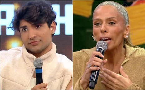 Montagem de fotos de Caue Fantin e Adriane Galisteu