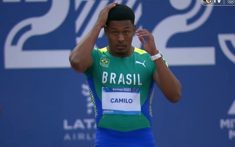 Paulo André Camilo se concentra para correr em prova