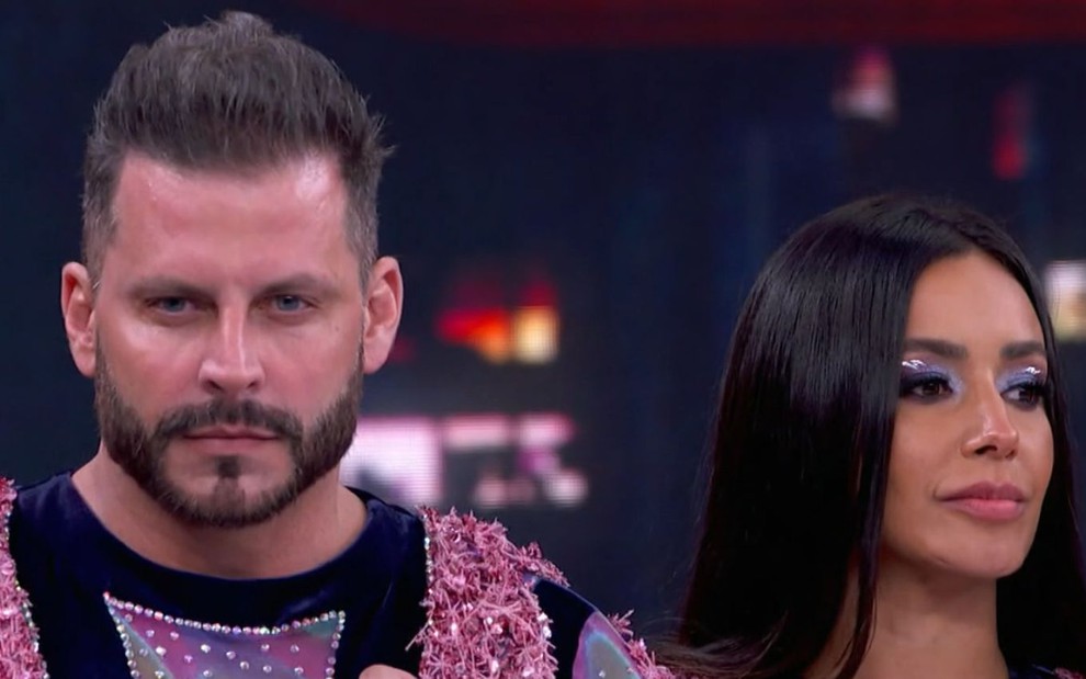 Henri Castelli e Tati Scarletti na Dança dos Famosos, na Globo