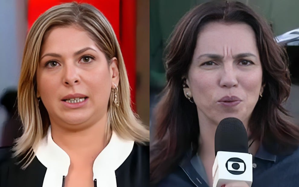 Na montagem: Daniela Lima (à esquerda) e Ana Paula Araújo (à direita)