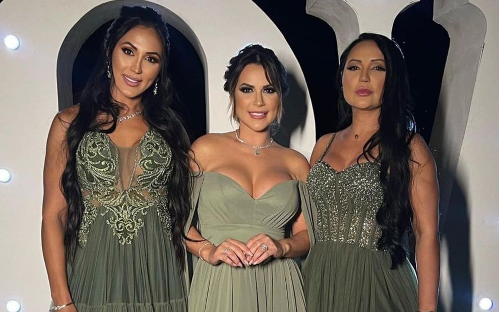 Dayanne, Deolane e Daniele Bezerra estão com roupas de festa