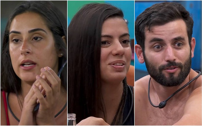 Montagem de fotos de Deniziane Ferreira, Fernanda Bande e Matteus Amaral