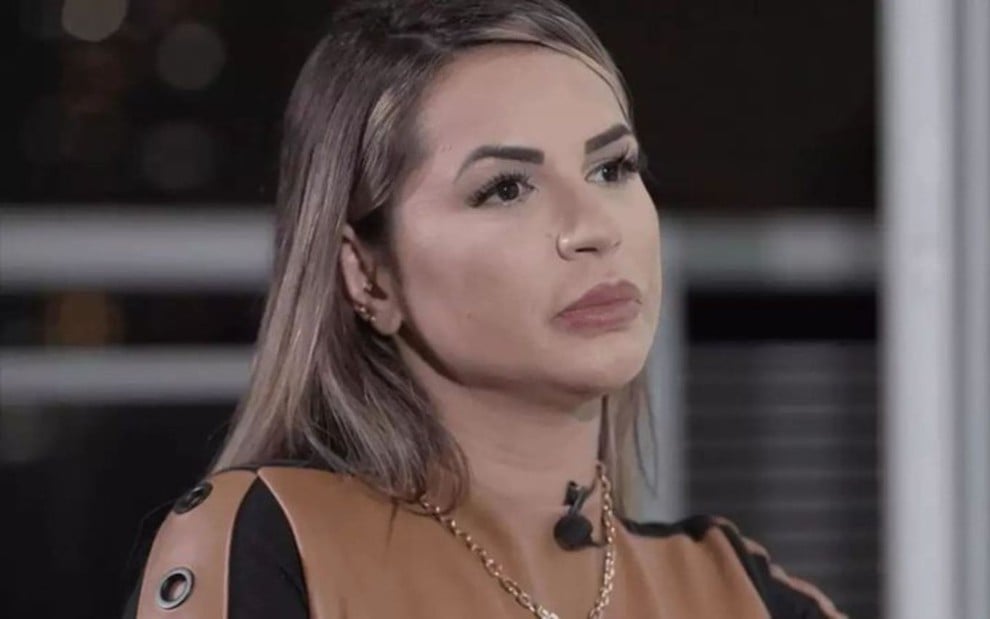 Deolane Bezerra em entrevista ao Fantástico, na Globo