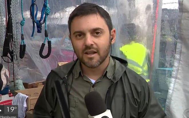Eduardo Paganella no Jornal do Almoço, na RBS TV