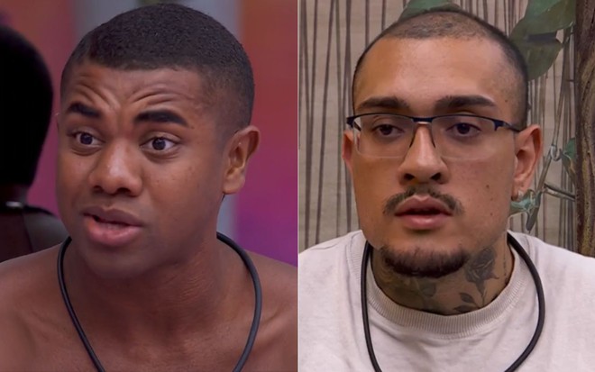 Montagem de Davi Brito e MC Bin Laden no BBB 24