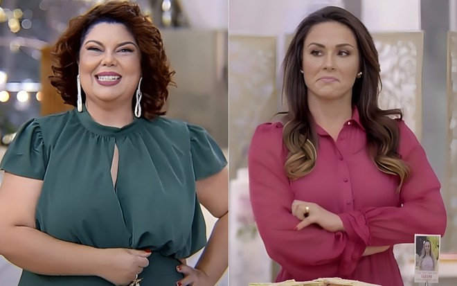 Fabiana Karla e Nadja Haddad no Bake Off