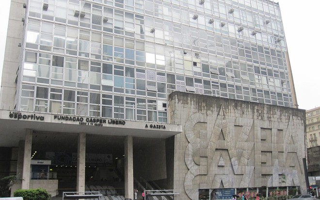 Fachada do prédio da TV Gazeta na Avenida Paulista