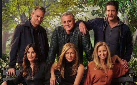 Elenco de Friends lado a lado no especial Friends - The Reunion, da HBO Max